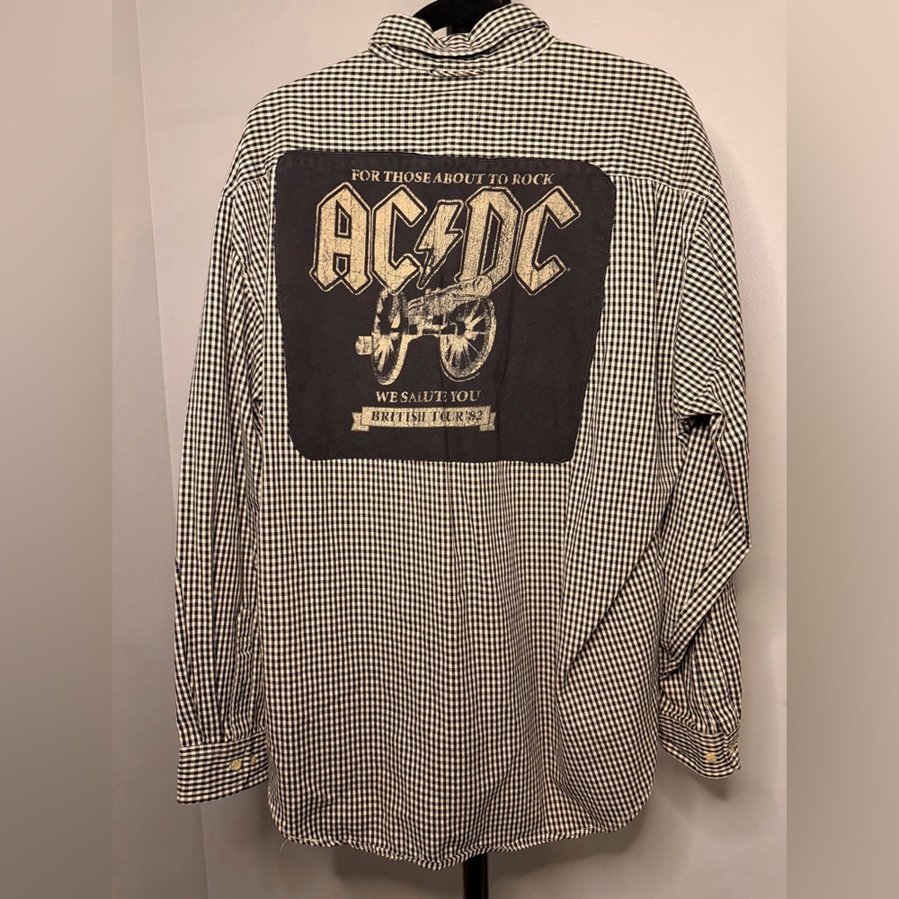 Size Extra Large Custom ACDC Tommy Hilfiger Flannel